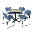 thumbnail image 2 of Regency Cain Round Breakroom Table with 4 Stackable Zeng Chairs, 2 of 2