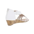 thumbnail image 2 of Charter Club Womens Ginifur 2 Faux Leather Open Toe Wedge Sandals, 2 of 2