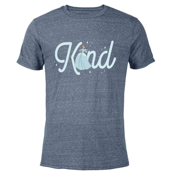 Disney Princess Cinderella Kind - Short Sleeve Blended T-Shirt for Adults - Customized-Navy Heather