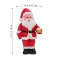 thumbnail image 3 of ColoMX 1Set Santa Claus Miniatura Decoración de Navidad Mandeo de nieve Trez de Navidad, 3 of 8