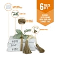 thumbnail image 2 of Set de libros decorativos TenXVI Designs White Farmhouse Style, 2 of 9
