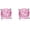 Pink Cushion Cut- 4ctw(2ct*2)7mm, variant on 18K White Gold Plated Round Square Clear Cubic Zirconia Stud Earrings, 925 Sterling Silver 3-10 Carat Simulated Diamond CZ Earrings, Princess Radiant Cushion Oval Cut Hypoallergenic Studs for Women