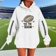 thumbnail image 2 of Sexlip Women's Hooded Sweatshirt Long Top with Pockets Long Sleeves Casual Soft Comfy Stylish Solid Color Comfortable Wear for Daily Casual Parties White XL, 2 of 3