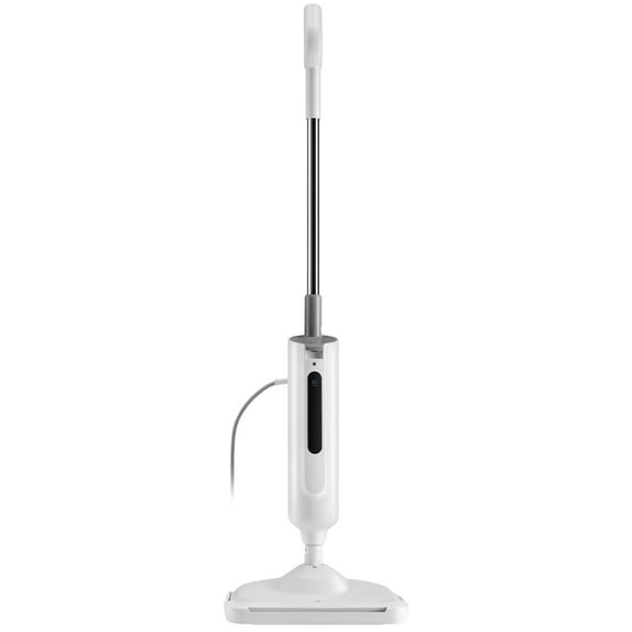 MCQ Steam Mop for Hard Floors & Carpets, Lightweight Floor Steamer with 2 Reusable Pads, Safe for Hardwood, Tile, Laminate, Gray