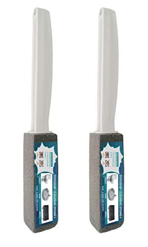 Totoship Pumice Stone Toilet Bowl Cleaner with Extra Long Handle Toilet Cleaning Stone for Bath Pool Tile Household Cleaning 2 Pack