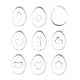 thumbnail image 2 of Moyic Molde para galletas de Pascua de 9 piezas, molde para repostería con forma de huevo de Animal de dibujos animados DIY, moldes para hornear de Herramientas y accesorios para hornear Moyic HA047914-00, 2 of 6