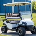 thumbnail image 2 of Garronmavis American Flag Police Golf Cart Front Seat Covers Suitable for All Weather Conditions Easy Install and Clean Golf Cart Elastic Seat Covers Lightweight Accessiores, 2 of 6