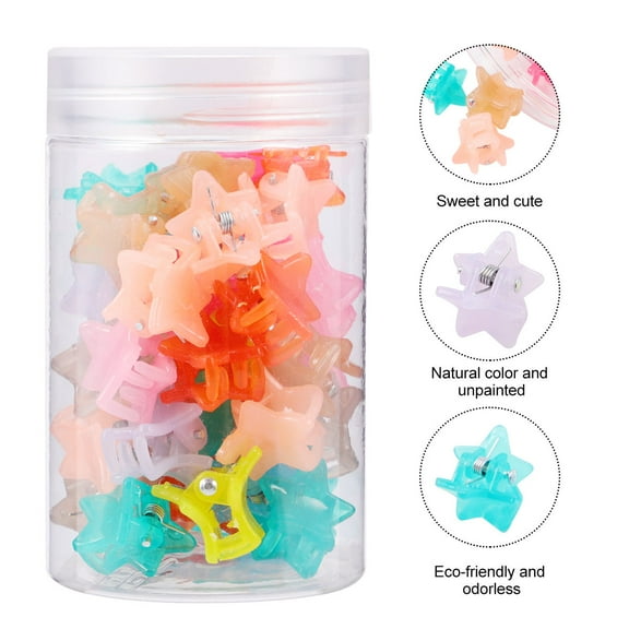 TEHAUX 40pcs Mini Hair Clips Assorted Colors Lightweight Hair Accessories for Women Everyday Use and Styling