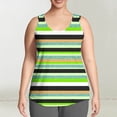 thumbnail image 2 of WRKEKC Débardeurs d'Été pour Femmes Imprimé Floral Col Rond Décontracté Grande Taille Cami pour Tenues d'Été et de Plage, 2 of 7