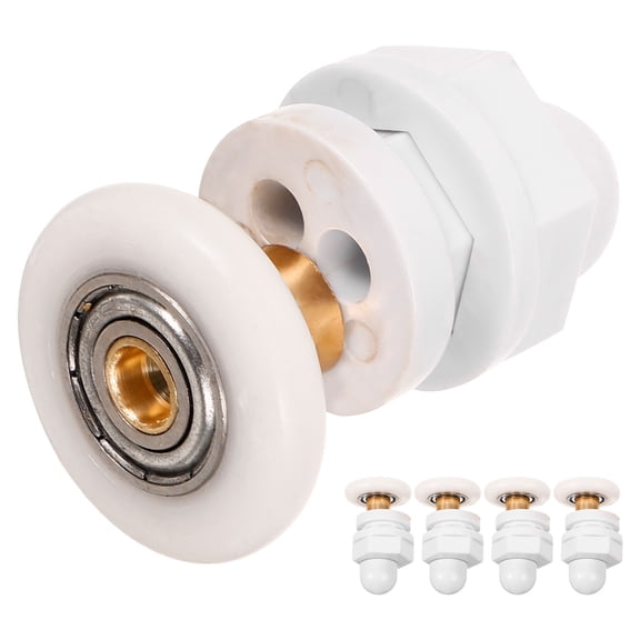 Masteelf 6pcs Shower Door Rollers Replacement Runners Bathroom Glass Sliding Door Wheels