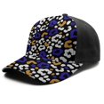 thumbnail image 2 of Leopard Print Baseball Cap Adjustable Size – Stylish Spliced Design Trucker Hat, Dad Hat with Full Print Front & Brim, Breathable Cotton Blend Snapback for Sports, Travel & Daily Wear, 2 of 3