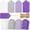 170pcs Purple, variant on 100pcs Gift Tags with String Attached, 1.7 x 2.8 inch Kraft Paper Hang Tags for Clothes DIY Crafts Wedding Holiday (Brown)