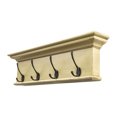 thumbnail image 3 of Home Wall Decorative Antique Brass Hardware 4 Hook Coat Rack - Yellow, 3 of 7