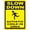 Sign 9, variant on Manyige Velociraptor Free Workplace Sign Aluminum Metal Signs Funny Tin Signs Dinosaur Warning Sign 8x12 Inches