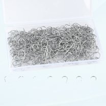 Christmas Ornament Hooks 200 Pcs Silver Stainless Steel Christmas Ornament Hooks Perfect for Art Craft Christmas Tree Decoration