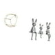 thumbnail image 5 of Estante De Pared Multifuncional Moderno Con Figuras De Conejos, Estatuas Para Colección, Vitrina De Trofeos, Estantería, Decoración, Centro De Mesa Que Ahorra Espacio, Escultura De Animal., 5 of 8