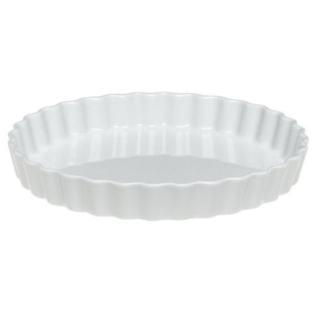 Pillivuyt Porcelain 9-1/4-Inch Fluted Tart/Flan Baker