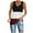 Red, variant on Women Casual Short Sleeveless V-Neck Stripe Loose T-Shirt Blouse Tops Vest Plain T-shirts for Women