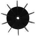 thumbnail image 1 of Replacement 0.5" Inner Bore 10 Impeller Air Compressor Motor Fan Blade Black, 1 of 5