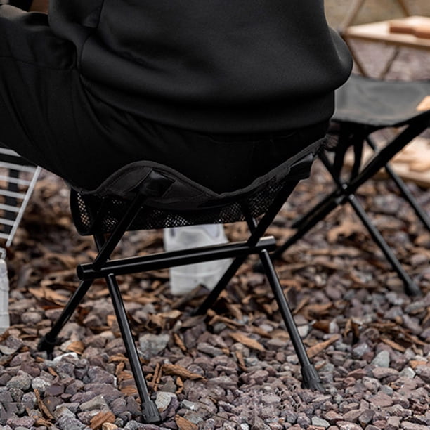Muebles plegables para exteriores, silla de camping de tela Oxford para viajes de picnic (negro)