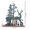 thumbnail image 4 of sweethay Muñeco sin rostro de Navidad, adornos navideños para el hogar, adorno navideño, Año Nuevo, 2021 Kits de decoración para fiestas alce navidad, 4 of 6