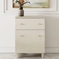 thumbnail image 7 of WAMPAT Buffet Cabinet with Drawer and Door for Kitchen, Modern Sideboard Wood Accent Cabinet with Adjustable Storage Shelf for Dining Room, Living Room, Entryway, Hallway, Beige Linen, 7 of 7