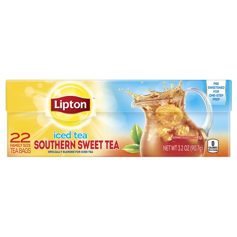 Lipton Family Tea Bags Southern Sweet Tea 22 Count