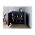 thumbnail image 3 of Pemberly Row Contemporary Utility Sink Cabinet Engineered Wood Smoky Oak, 3 of 5