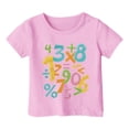 thumbnail image 4 of DJDLJWCJ Graphic Tees Girls T Shirts for Girls Crewneck Cute Printed Tee Shirt Casual Summer Fashion Tops, Pink 7-8T, 4 of 4