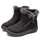 thumbnail image 1 of Botas De Invierno Ligeras Y Gruesas De Piel Hasta El Tobillo, Impermeables, Con Tacón De 11 Cm Para Mujer, 1 of 1