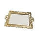 thumbnail image 5 of Bandeja de espejo decorativa, espejo de maquillaje Retro, espejo cosmético, espejo de pared de mesa dorado, espejo antiguo para dormitorio y baño, 5 of 9