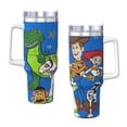 thumbnail image 4 of Woody Buzz Story Bouteille d'Eau 40oz Ice Bully avec Poignée Paille de Bouteille Sport Isolée en Acier Inoxydable Réutilisable Étanche Gobelet de Voiture, 4 of 9