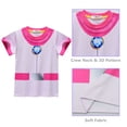 thumbnail image 4 of Rongking Princess Peach 2-Piece Pajamas Sets for Girls, Short Sleeve Suit, Size 3-9 Year, 4 of 7