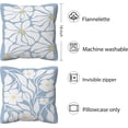 thumbnail image 5 of Floral Pillow Covers,Abstract Blue Floral Reversible Pillow Covers 18x18,Neutral Botanical Flowers Throw Pillow Covers for Home Living Room Bedroom,Floral Pillow Covers Gifts for Women Girls, 5 of 5