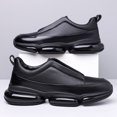 thumbnail image 2 of Men's Slip-on Leather Air Cushion Casual Shoes, 2 of 7