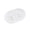 White, variant on Oval Silicone Soap Dish with Drain Holes, Non Slip Bathroom Soap Container, Practical Shower and Sink Accessory to Keep Bar Soap Dry and Neat for Daily Household Use, White