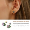thumbnail image 3 of Pendientes de 5 piezas, aretes redondos, regalos geométricos, accesorios de joyería, cartílago, abalorio de boda a la moda para mujeres y Ropa, zapatos y accesorios Miscelánea bola de colores Minnieouse AP009678-01B, 3 of 6