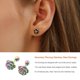thumbnail image 3 of Pendientes de 5 piezas, aretes redondos, regalos geométricos, accesorios de joyería, cartílago, abalorio de boda a la moda para mujeres y Ropa, zapatos y accesorios Miscelánea bola de colores Minnieouse AP009678-01B, 3 of 6