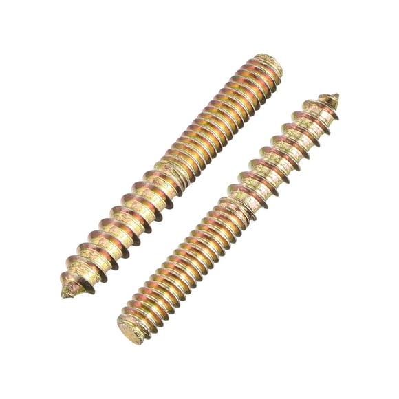 Unique Bargains 1/4-20x2' Hanger Bolts, 8 Pack Double Ended Screws Wood Dowel Screws