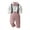 Pink, variant on Baby Boy Long Sleeves Gentleman Outfit Clothes Sets Toddler Formal Bowtie Shirt Suspender Pants Wedding Dress Suits 6-12M Green
