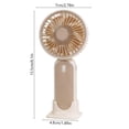 thumbnail image 3 of shyuyusa Mini USB Charging Hand Fan Portable Small Cooler Fan With Base For Outdoor Activity Daily Life, 3 of 6