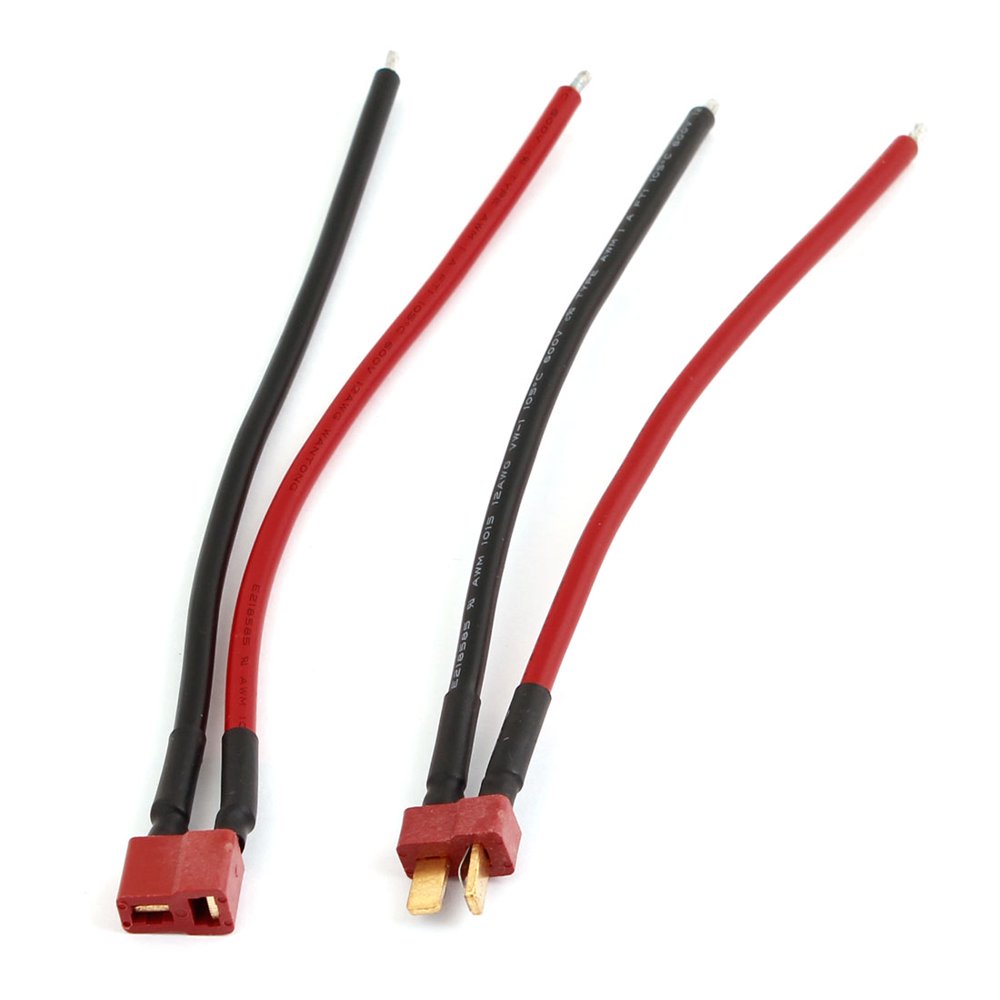 2 x Battery Connection TShape Wire Connector Cable for Gearbox Wiring