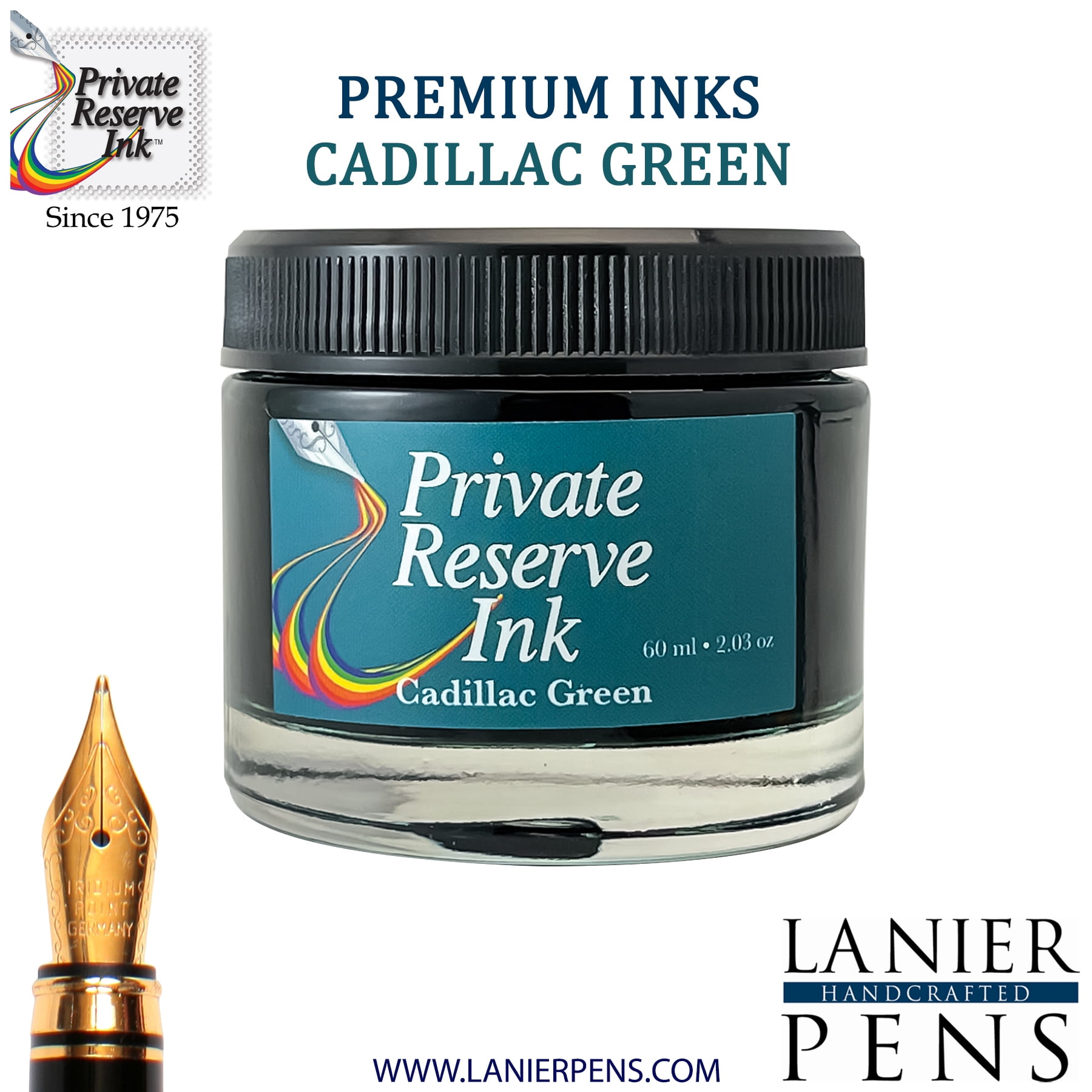 Private Reserve Ink, 60ml Ink Bottle - Cadillac Green (PR17005)