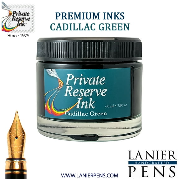 Private Reserve Ink, 60ml Ink Bottle - Cadillac Green (PR17005)