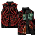 thumbnail image 2 of Ropa cómoda y versátil para hombre, chaleco de trabajo con estampados de personajes de anime de moda, chaleco de hombre moderno, chalecos deportivos de ocio, 2 of 5