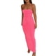thumbnail image 1 of SAYOO Vestido largo de color sólido para mujer, vestido sin mangas con cuello colgante y espalda descubierta, paquete de verano, fiesta de cadera, una pieza SAYOO Moda, 1 of 6