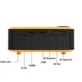 thumbnail image 3 of Mad Hornets A2000 Mini Portable Projector LCD 800 lumen Projectors Home Theater Yel US Plug, 3 of 13