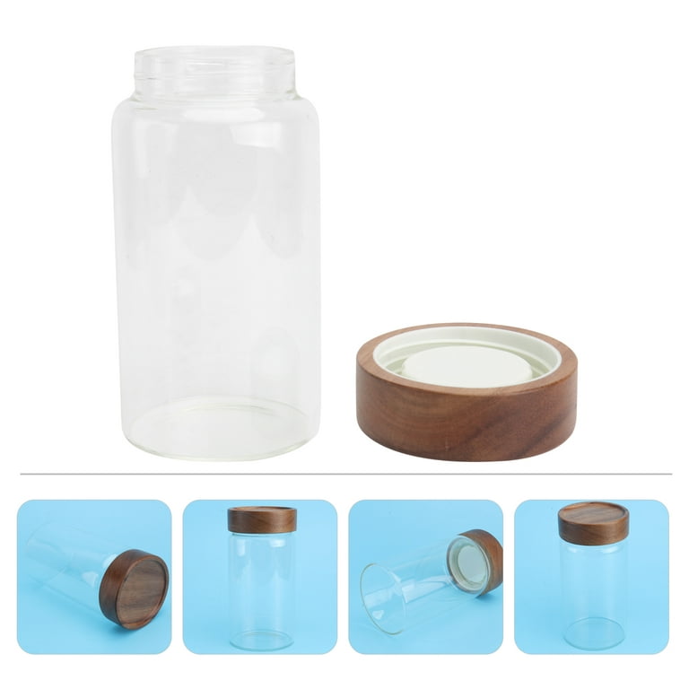 Big Capacity Glass Jar, High Borosilicate Glass Canister, Sealed Glass  Container With Acacia Wood Lid,Seasoning Spaghetti Food Storage Tank From  Highendglassware, $467.94