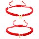 thumbnail image 1 of 2 piezas pulsera de la amistad cuerda trenzada pulsera encanto ajustable hecho a mano, 1 of 6