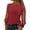 03#Red, variant on Women Dressy Shirt Sheer Mesh Patchwork Long Sleeve Glitter Tunic Tops Crewneck Casual Bling Blouse for Party Travel